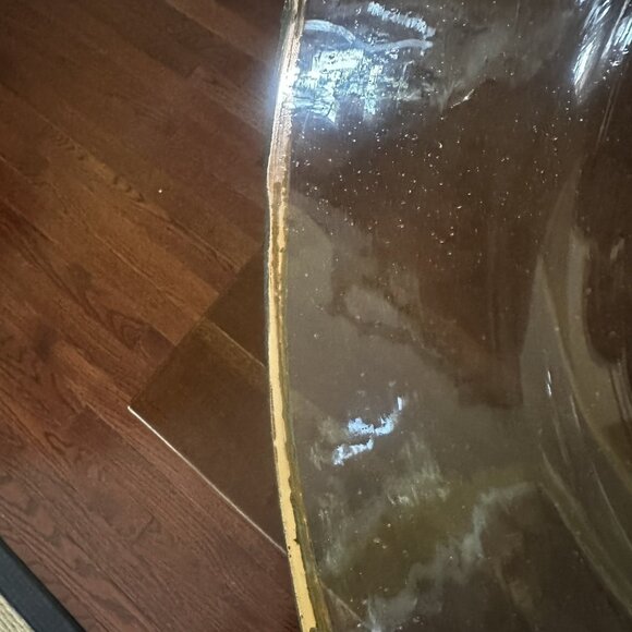 Demijohn Recycled Glass Cloche Dome Wine & Cheese Fleur-de-lis Stopper Large EUC - Picture 7 of 12